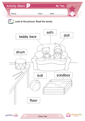 Wonder Tales - My Toys Activity Sheets