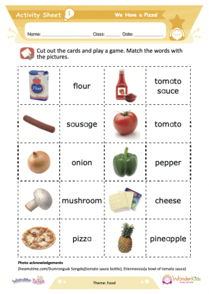 Wonder Tales - We have a pizza Activity Sheets