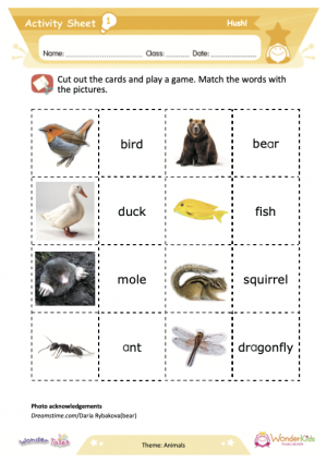 Wonder Tales - Hush! Activity Sheets