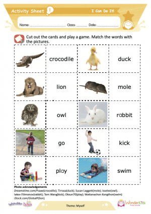 Wonder Tales - I can do it Activity Sheets