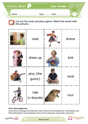 Wonder Tales - Super Grandma Activity Sheets