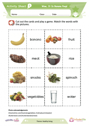 Wonder Tales - Wow, it is banana poop! Activity Sheets