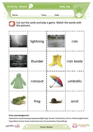 Wonder Tales - Rainy day Activity Sheets