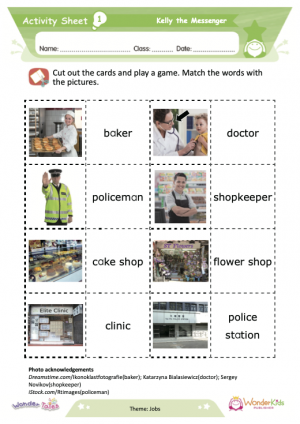 Wonder Tales - Kelly the messenger Activity Sheets