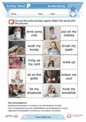 Wonder Tales - My good morning Activity Sheets