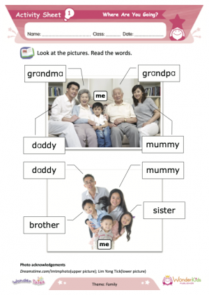Wonder Tales - Where are you going Activity Sheets