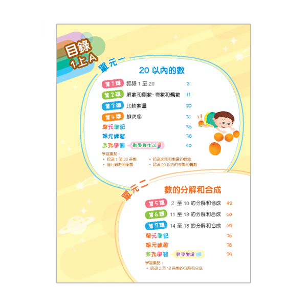 小學數學新思維 課本 1上A冊 (第二版_19；重印兼訂正_23)