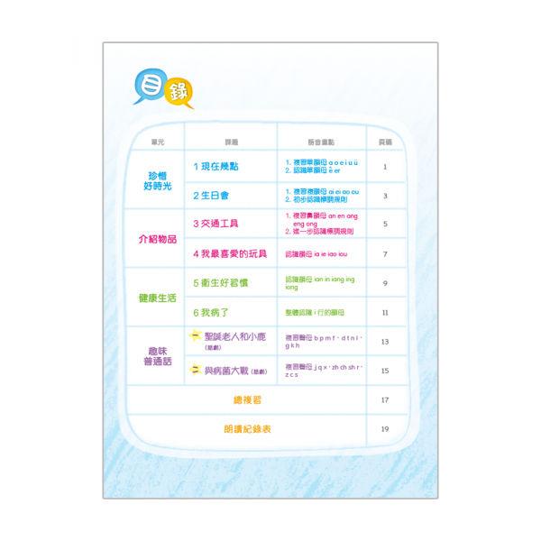 小學來說普通話作業 語音調適教材二上（第四版＿19）