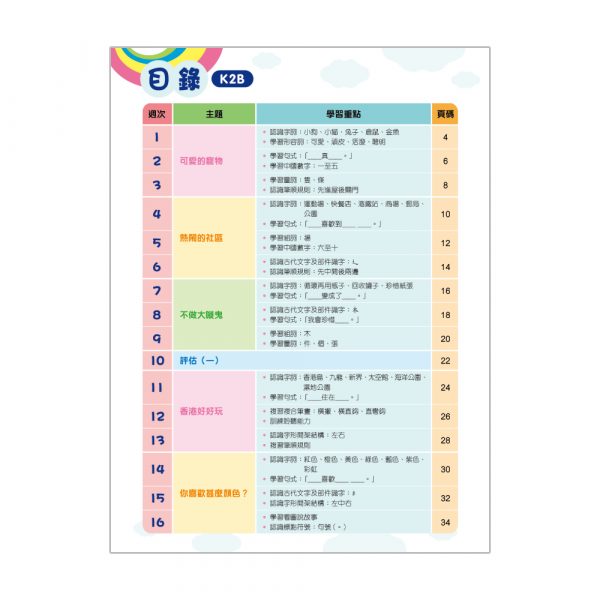 幼兒中文26週+ 綜合能力訓練 K2B