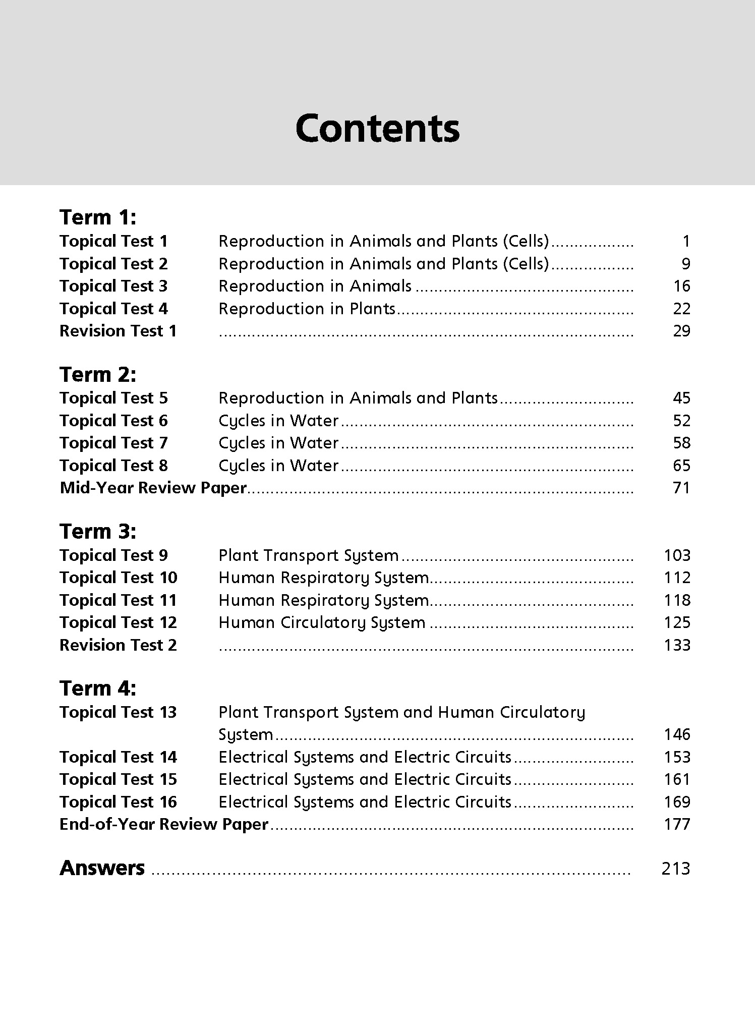 P5 Science Topical Class Tests-3ED P5 Science Topical Class Tests-3ED