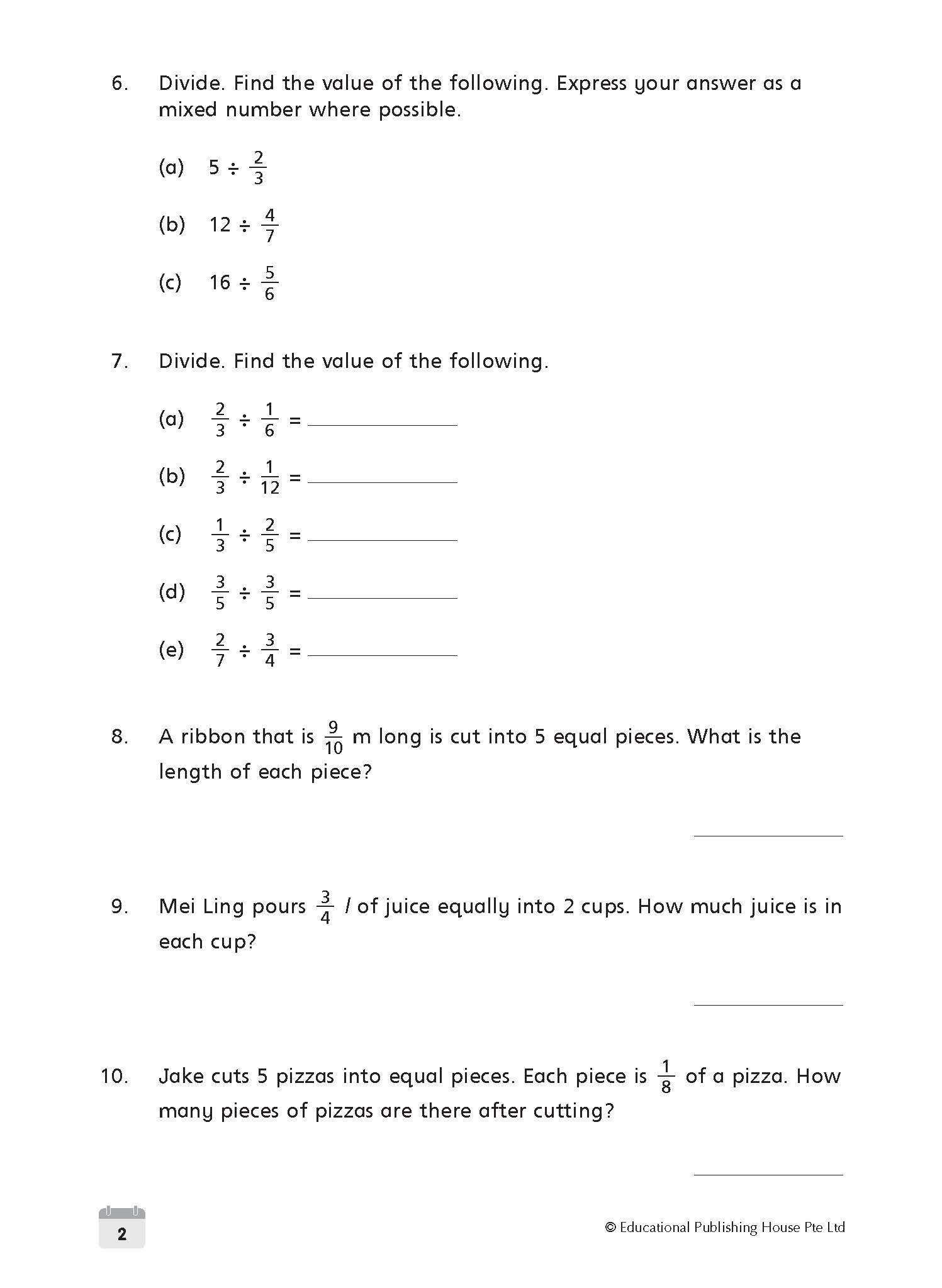 P6 Maths Weekly Revision (4ED)