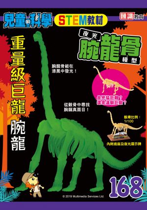 兒童的科學 – 168(教材版) – 夜光腕龍骨模型